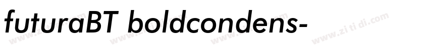 futuraBT boldcondens字体转换